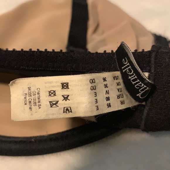 Chantelle black lace bra 36dd - Picture 4 of 4